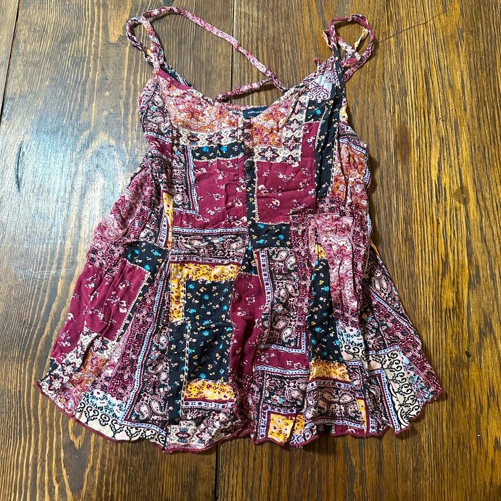 A crisscross top from American Eagle.